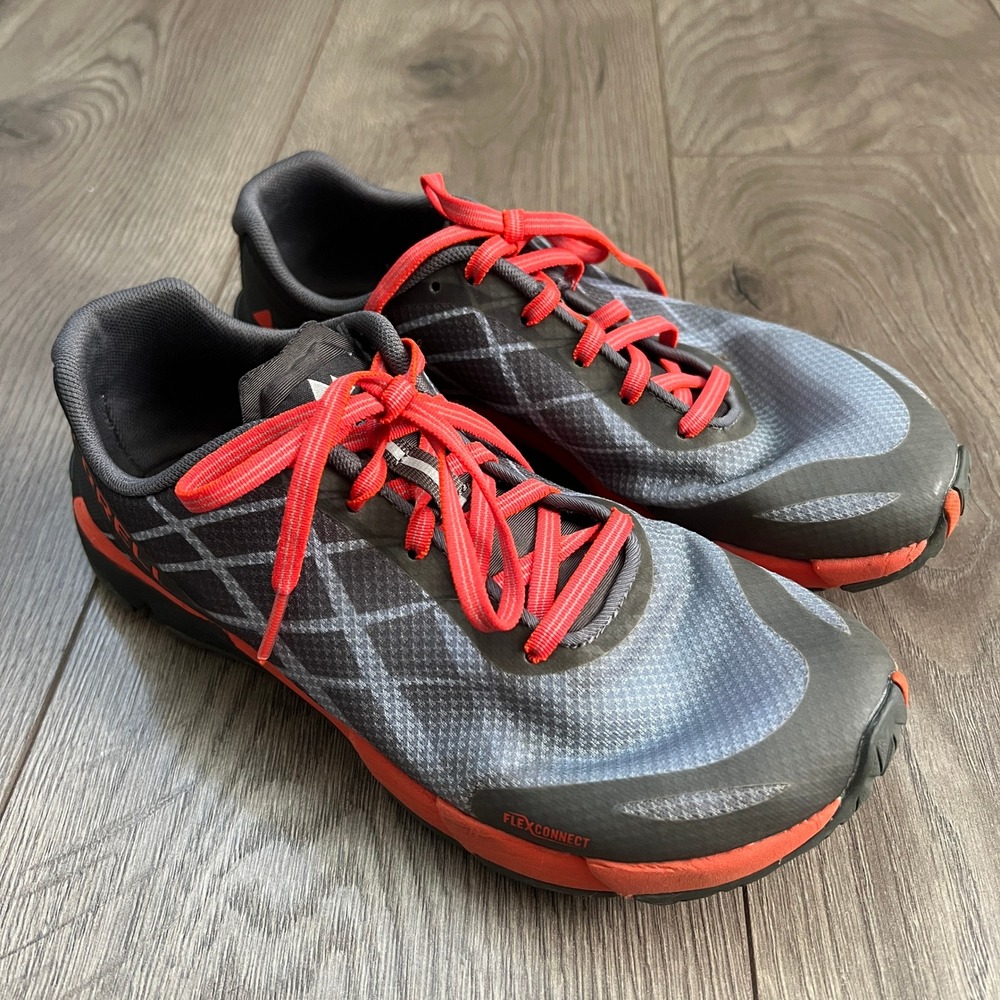 Merrell Bare Access Flex 2 Womens Black Coral Trail Running Shoes J09654 7.5